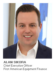 Equipment Finance article with Alan Sikora - Chief Executive Officer - First American Equipment Finance
