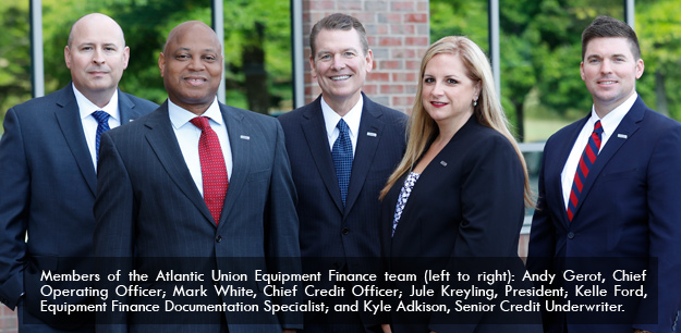 Photo of Members of the Atlantic Union Equipment Finance team