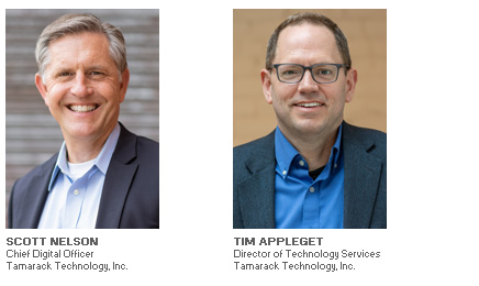 Photos of Scott Nelson and Tim Appleget of Tamarack Technology, Inc.