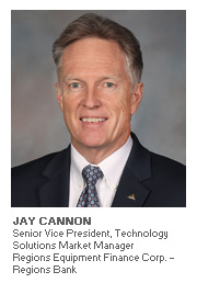 Equipment Finance article with Jay Cannon of Regions Bank