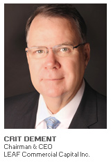 Photo of Crit DeMent - Chairman and CEO - LEAF Commercial Capital Inc.