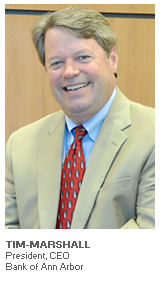 Photo of Tim Marshall - President and CEO - Bank of Ann Arbor