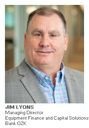 Equipment Finance article with Jim Lyons - Managing Director - Bank OZK