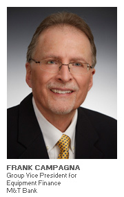 Photo of Frank Campagna - Group Vice President for Equipment Finance - M&T Bank