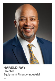 Equipment Finance article with Harold Ray, Director Equipment Finance-Industrial for CIT