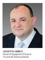 Equipment Finance article with Joseph Hines of Trustmark National Bank