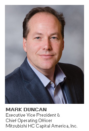 Equipment Finance article with Mark Duncan - Executive Vice President and Chief Operating Officer - Mitsubishi HC Capital America, Inc.