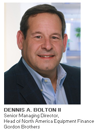 Dennis A. Bolton II of Gordon Brothers Equipment Finance article with Dennis A. Bolton II of Gordon Brothers